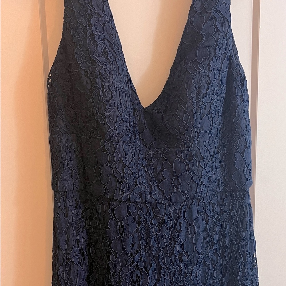Designers Originals Navy Lace Wedding Dress